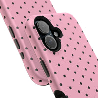 Pink With Black Polka Dots (MagSafe) Phone Case