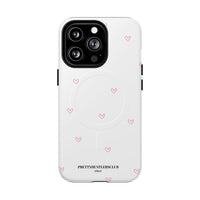 Pink Tiny Hearts Pattern (MagSafe) Phone Case