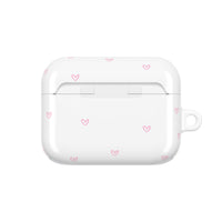 Pink Tiny Hearts Pattern AirPod Pro Case