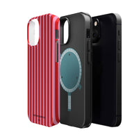Red and Pink Stripes (MagSafe) Phone Case