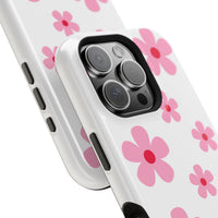Pink Retro Daisy (MagSafe) Phone Case