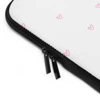 Pink Tiny Hearts Pattern Laptop Sleeve