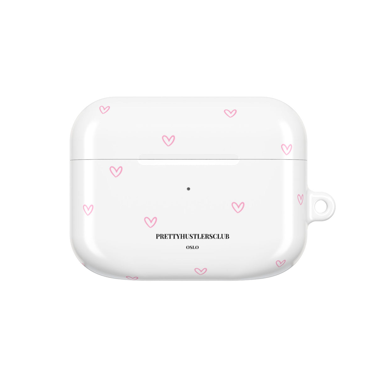 Pink Tiny Hearts Pattern AirPod Pro Case
