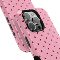 Pink With Red Polka Dots (MagSafe) Phone Case