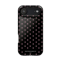 Black with Pink Polka Dots (MagSafe) Phone Case