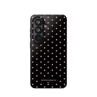 Black with Pink Polka Dots (MagSafe) Phone Case
