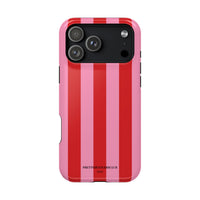 Red and pink stripes V2 (MagSafe) Phone Case