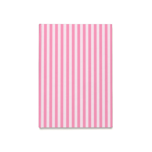 Pink Stripes Hardcover Journal (A5)