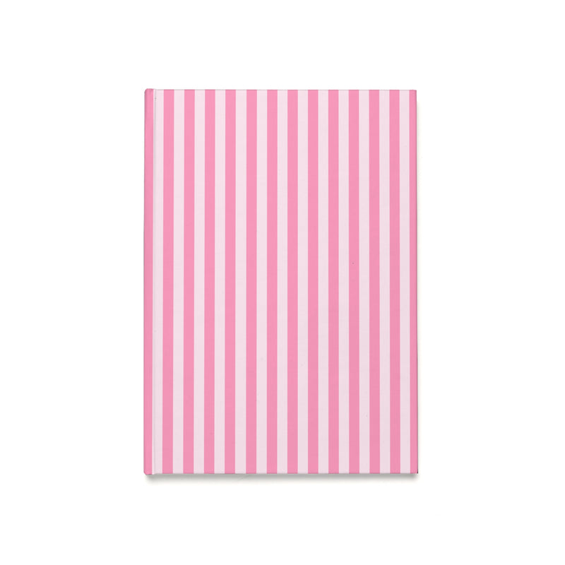 Pink Stripes Hardcover Journal (A5)