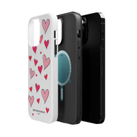 Storybook Hearts Illustration (MagSafe) Phone Case