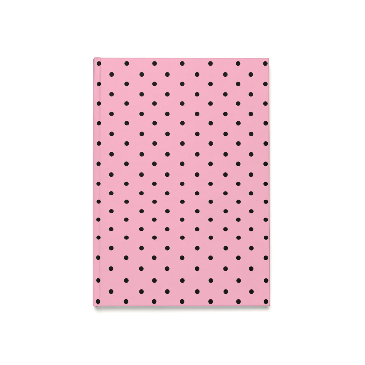 Pink with Black Polka Dots Hardcover Journal