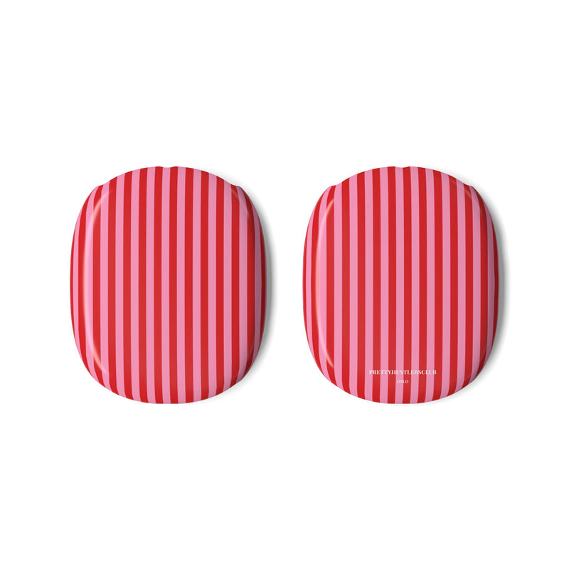 Red and Pink Stripes AirPods Max Case