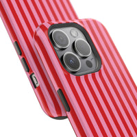 Red and Pink Stripes (MagSafe) Phone Case