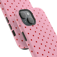 Pink With Red Polka Dots (MagSafe) Phone Case