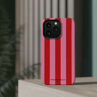 Red and pink stripes V2 (MagSafe) Phone Case