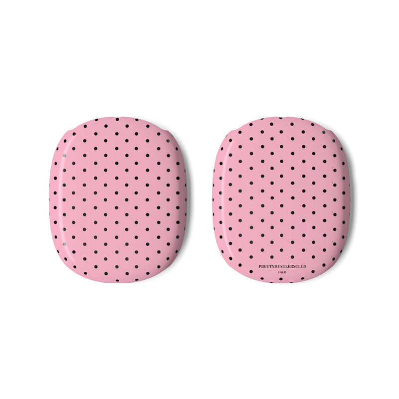 Pink with Black Polka Dots AirPod Max Covers