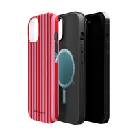 Red and Pink Stripes (MagSafe) Phone Case