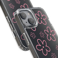 Pink Doodle Floral Design Phone Case