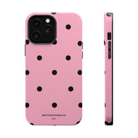 Pink With Black Polka Dots V2 (MagSafe) Phone Case