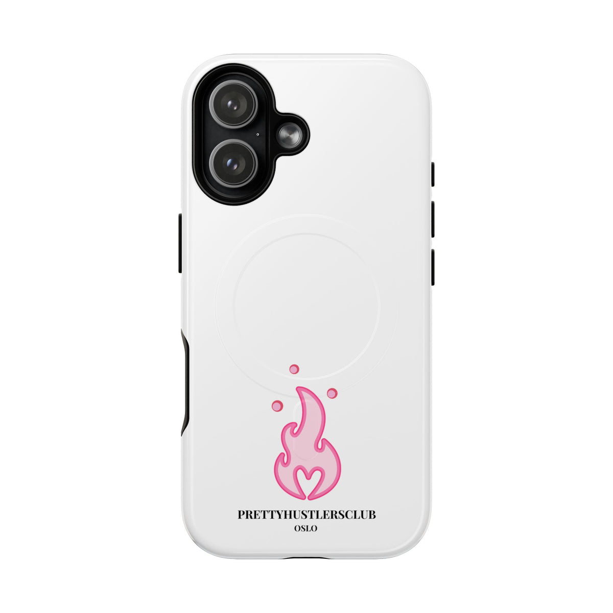 Pink Flame Design Phone Case