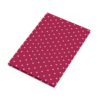Burgundy with Pink Polka Dots A5 Hardcover Journal