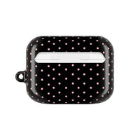Black with Pink Polka Dots AirPod Pro Case