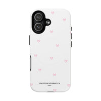 Pink Tiny Hearts Pattern (MagSafe) Phone Case