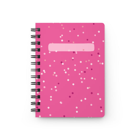 Pink Blurred lights Spiral Bound Journal