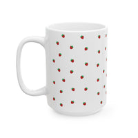 Strawberry Print Ceramic Mug
