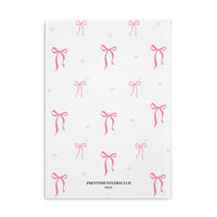 Bow Print Puffy Hardcover Notebook