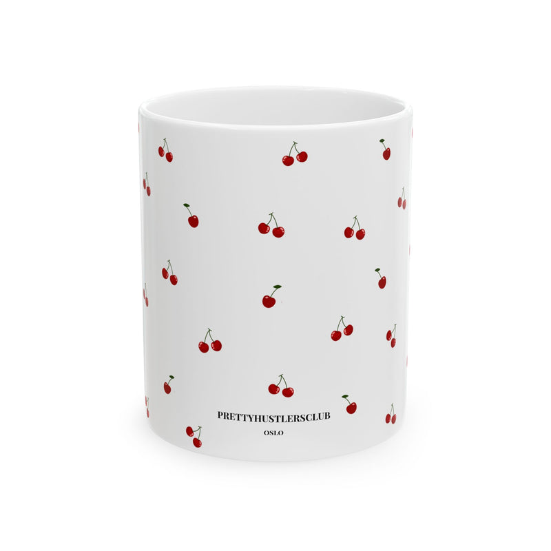 Cherry Pattern Ceramic Mug
