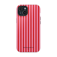 Red and Pink Stripes (MagSafe) Phone Case