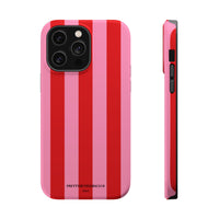 Red and pink stripes V2 (MagSafe) Phone Case