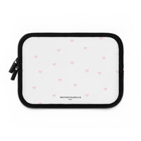 Pink Tiny Hearts Pattern Laptop Sleeve