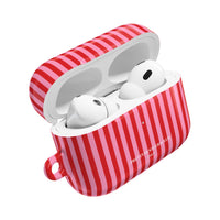 Red and Pink Stripes AirPod Pro Case