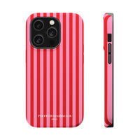 Red and Pink Stripes (MagSafe) Phone Case