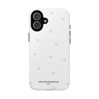 Pink Tiny Hearts Pattern (MagSafe) Phone Case