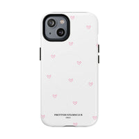 Pink Tiny Hearts Pattern (MagSafe) Phone Case