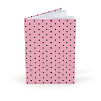 Pink with Black Polka Dots Hardcover Journal