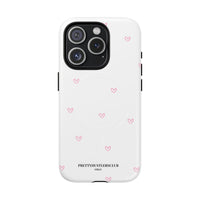 Pink Tiny Hearts Pattern (MagSafe) Phone Case