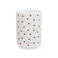 Strawberry Print Ceramic Mug