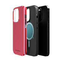 Red and Pink Stripes (MagSafe) Phone Case