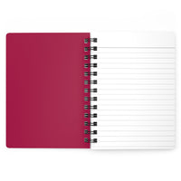 Burgundy with Pink Polka Dots V2 Spiral Notebook