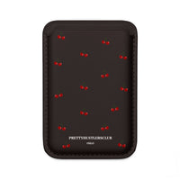 Cherry Pattern (MagSafe) Vegan Card Holder