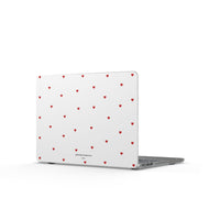 Red Heart Pattern Matte MacBook Case