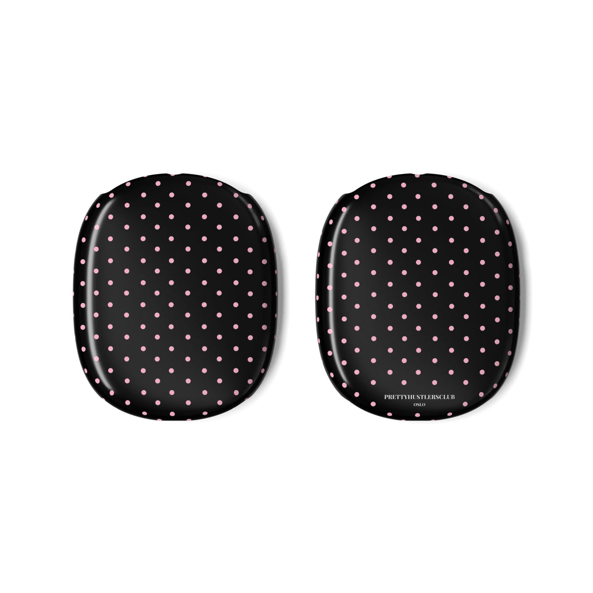 Black with Pink Polka Dots AirPods Max Covers