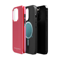 Red and Pink Stripes (MagSafe) Phone Case