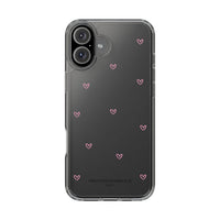 Pink Tiny Hearts Print Phone Case