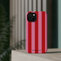 Red and pink stripes V2 (MagSafe) Phone Case