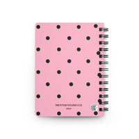 Pink with Black Polka Dots V2 Spiral Notebook